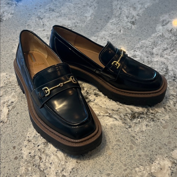 Sam Edelman Black Loafers with Gold Accent - Picture 9 of 9